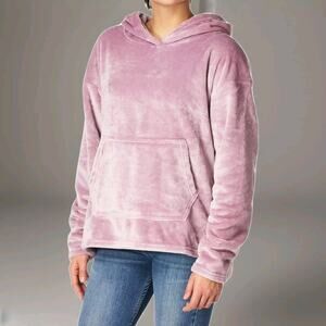Lg C9 Champion Fleece Sweatshirt Plush‎ Pull Over Hoodie Mauve Mist Purple